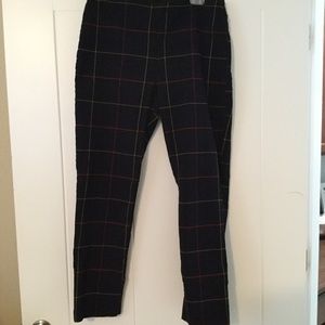 Plaid work pants